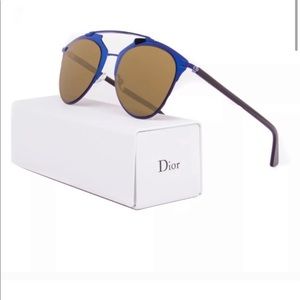 Dior Blue Reflective Sunglasses